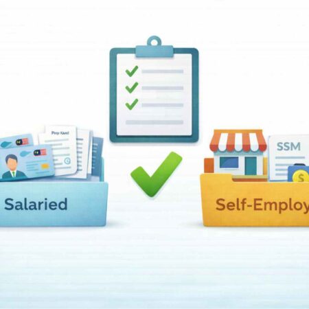 Bank ready loan document checklist Malaysia for salaried and self employed applicants