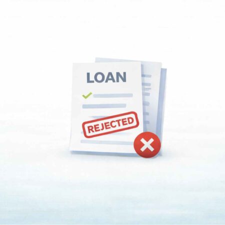 Rejected loan application document icon for Malaysia loan rejection fix plan